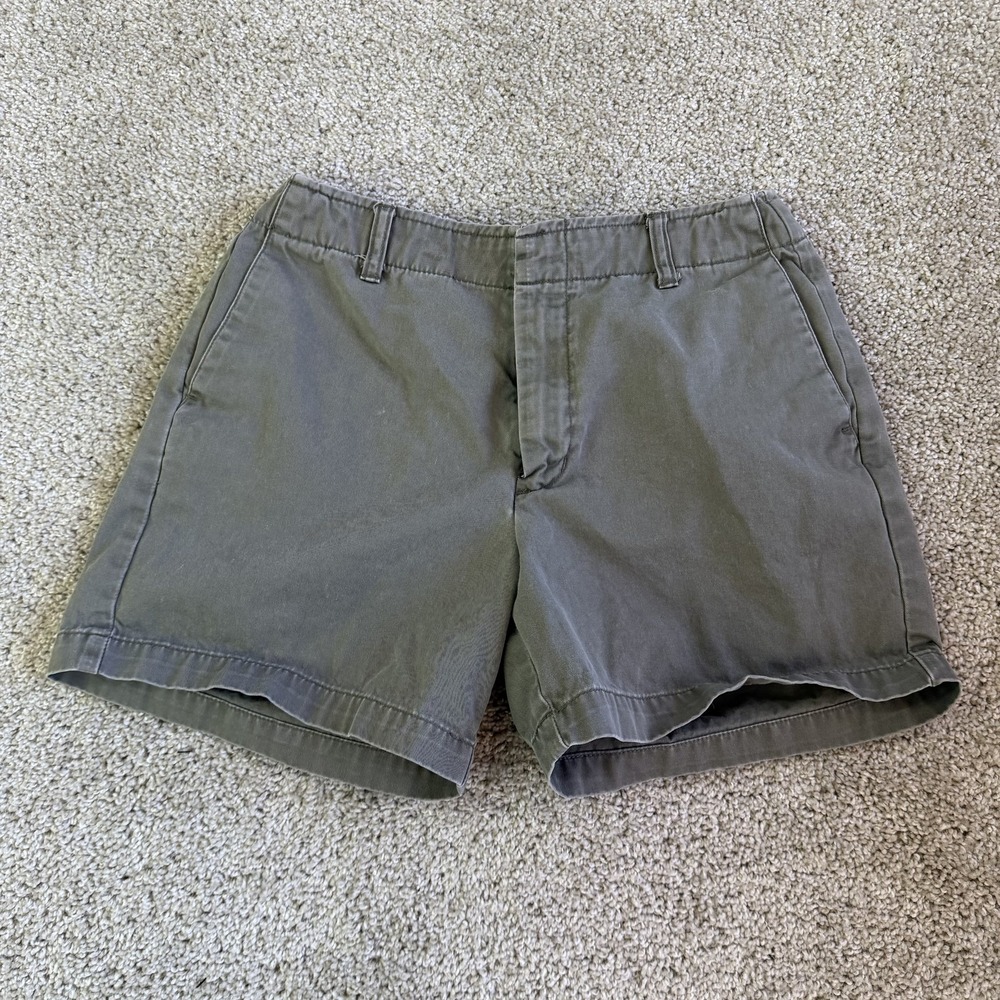 Y2K Calvin Klein Jeans Chino Shorts Womens 8 Gray Flat Front Pockets Casual